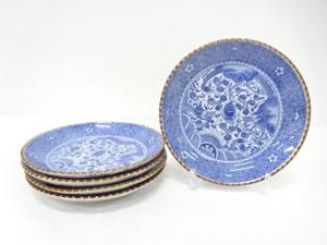 古伊万里　印判手　龍文　八寸皿　5客揃